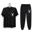 MARKHOR Tracksuit for Men printed half Sleeve T-Shirt & Trouser for Summer Collection Elegant Trendy Wear. 