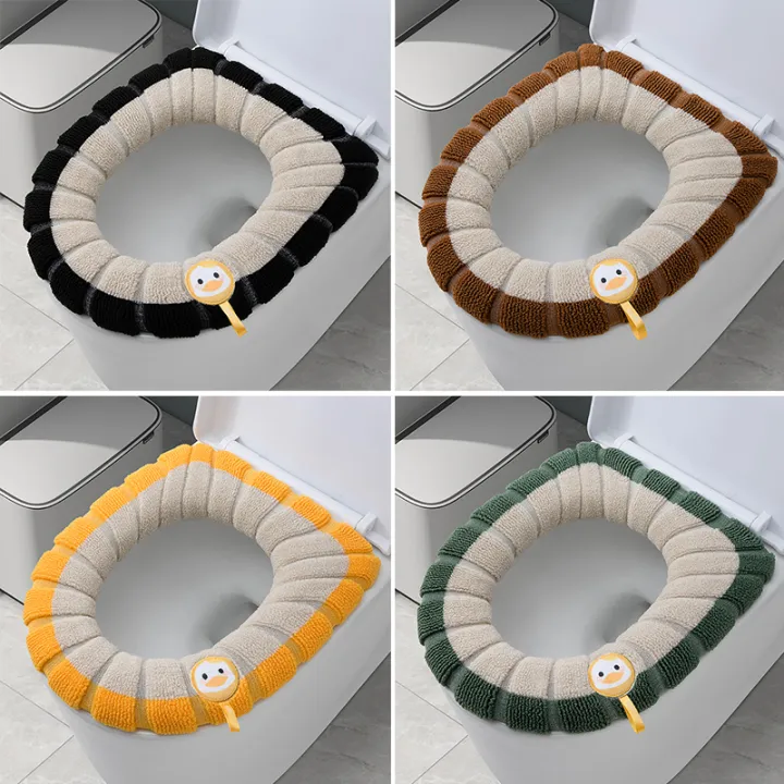 New winter Toilet Mats Home Thickened Warmer WC Cover soft Toilet seat pad Four Seasons Universal Washable potty Cushions case