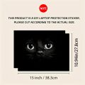 2-Piece Cat Laptop Art Decal Case, Universal Netbook Skin Sticker Non-Repeatable Make Tian's Laptop Skin.