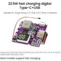 22.5W Power Bank Bidirectional Fast Charging Mobile Power Module Circuit Board With Digital/Light Type-C USB Suppor PD/QC3.0 2.0. 