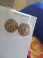 shampion colour  circle. studs earrings nice 100 %original jewellery nice quality. 