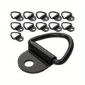 10/20Pcs Stainless Steel D Shape Pull Hook Tie Down Anchor Ring for Truck Trailer RV Boat Cargo Accessories. 