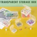 10pcs Plastic Box Rectangular Box Translucent Box Packing Box Storage Box Dustproof Solid Strong Jewelry Storage Case Container.