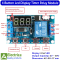 4 Button Digital Led Display Timer Relay 6v to 30v DC Digital Time Relay Module for Egg Incubator and DIY Projects By Electrica. 