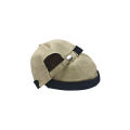 Beige White Twill Docker Cap | Brimless Beanie Cap for Men | Adjustable With Belt – Washable.