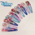 Random 5/10pcs Frozen Elsa Hair Clip Children's Cute Disney Hair Accessories Digital Printed Hair Clip Minimalist Birthday . 