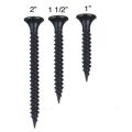 100pcs Black Gypsum Screw Wood pointed Self Tapping Screw Size 1-1/2. 