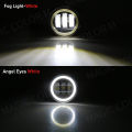 Angel Eye Fog Light For Ford Focus Fusion Fiesta Ranger C-Max Transit Tourneo EcoSport Edge Car DRL Fog Driving Lamp LED Lens. 