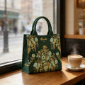 Brand Flower Print Canvas Tote Bags for Women Fashion Letter Shopping Cotton Bag Floral Luxury Designer Handbag. 