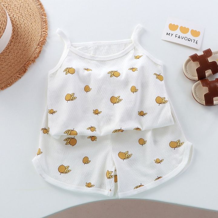 Girls%20Summer%20Clothes%20Sets%20New%20Baby%20Sleeveless%20Tops%20Shorts%202%20Pieces%20Suit%20Girls%20Square%20Collar%20Clothing%20Set%20Kids%20Cotton%20Clothes%20-%20Image%203