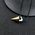 Anime Tengen Toppa Gurren Lagann Tengentoba Core Drill Pendant Necklace for Women Men Gold Color Pendant Fans Collection Jewelry. 