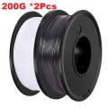 PETG 200G 3D Printer Filament Black and White 1.75mm High Quality FDM Printing Material Solid Color for 3D Printing. 