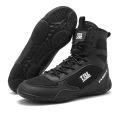 New Boxing Shoe Men White Professional Lightweight Training Wrestling Shoes Fighting Fighting Sanda Weightlifting Squat Sneakers. 