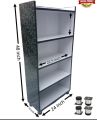 MSF 4-Tier Open Book Shelf With Steel Legs, Modern Book Rack, Bookcase, Super Quality Multi Storage Cabinet for Office, Kitchen, Bedroom, Livingroom, Study room, Shops, Nursery for Kids Bag Books, Wall Shelves, Show Cases for Home Decor. 