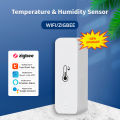 Tuya Smart WiFi/Zigbee Temperature Humidity Sensor APP Remote Monitor Indoor Hygrometer Thermometer Works with Alexa . 