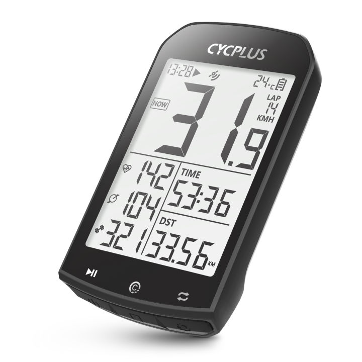 CYCPLUS M1 GPS Bike Computer Cycling Speedometer Bluetooth 5.0 ANT+ ...