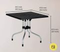 Supreme Olive Square Foldable Table With Sturdy Aluminum Legs. 