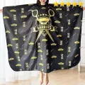 【Hot sales】1pc Salon Barber Cape with Neck Dusting Brush - Professional Hair Cutting Cape for Stylists and Barbers. 