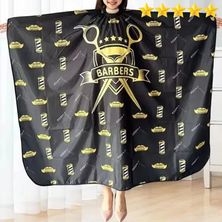 【Hot sales】1pc Salon Barber Cape with Neck Dusting Brush - Professional Hair Cutting Cape for Stylists and Barbers