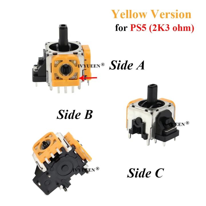 IVYUEEN%20Joysticks%20Replacement%20for%20Playstation%205%20DualSense%20PS5%20Controller%202K3%20Ohm%20Analog%20Stick%203D%20Thumbstick%20Repair%20Parts%20Kit%20-%20Image%204