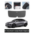 For Tesla Model Y Juniper Model 3 Highland Trunk Tailgate Protection Pad Rear Trunk Door PU Leather Anti Fouling Protection Pad.