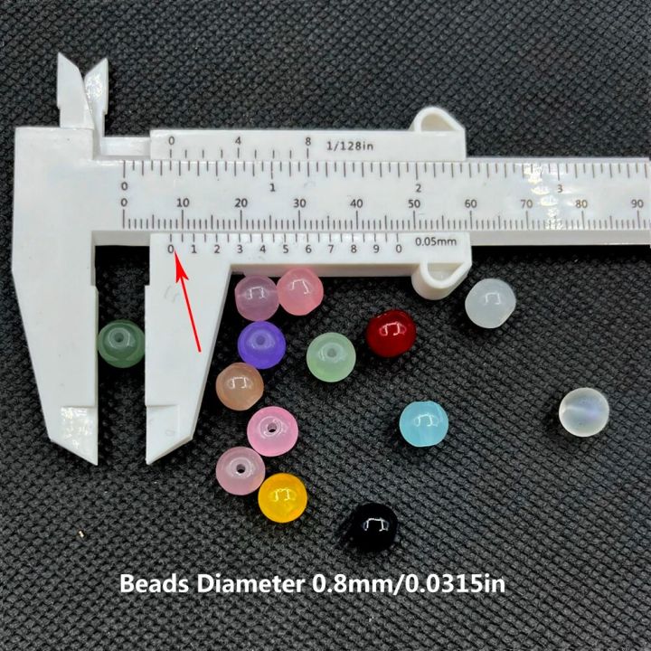 60pcs%208mm%20Round%20Glass%20Beads%20Classic%20Simplicity%20Beautiful%20Loose%20Beads%20Diy%20Bracelet%20Necklace%20Jewelry%20Handmade%20Beads%20Accessories%20-%20Image%202