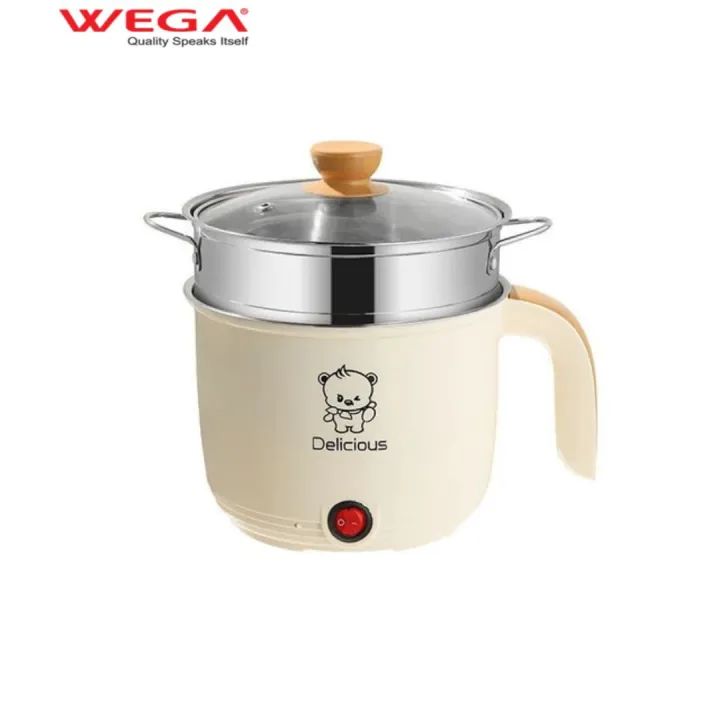 Wega Electric Steam And Cooking Pot – Multi-Function Mini Cooker (1.8L ...