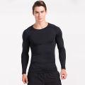 Compression Running Shirt Men Quick Dry Long Sleeve Sportswear For Male Gym Clothing Fitness Tee Training Workout Muscle Top.