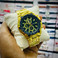 Luxury Chronograph Watch For Men Stainless Steel Quartz Military Wrist Watch Waterproof Business Watch Multiple Color. 