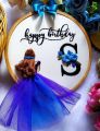 handmade customized birthday embroidery canvas. 