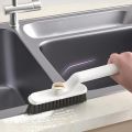 90 Degree Scrub Brush, Hard Bristle Crevice Cleaning Brush with Rotating Head, 360 Degree Scrub Brush, Rotating Crevice Cleaning Brush for Cleaning Bathroom, Bathtub, Kitchen.