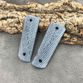 1 Pair Blue 1911 G10 Non-Slip Grip Grip Patch Material DIY Grip Patch CNC Knife Handle Material. 