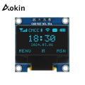 Aokin 0.96 inch OLED Display Screen Module I2C IIC 128x64 SS - D - 1306 3.3V-5V Blue/blue Yellow/White for Arduino ESP32 ESP8266. 