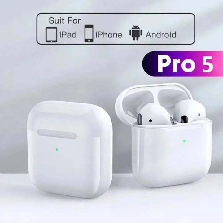 PRO 5 Airpods Tws Bluetooth Earphones Wireless Headset Wireless Bluetooth Headset Earbuds
