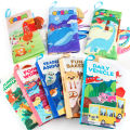 Single Colorful Baby Teaches Cloth Book with Tail Soft Fabric Early Learning. 