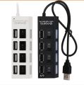 USB HUB - 4 Port USB 2.0 - With Switch ON/OFF Button - Allows Multiple Devices Connect. 