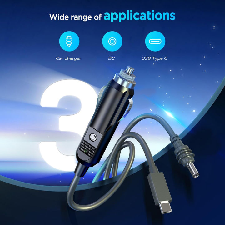 EDUP%20%20SK0101-3M%20Starlink%20Mini%20100W%20Cable%203-in-1%20Power%20Cable%20for%20Choice%203M%20/%205M%20Car%20Charger+DC%20Cable+Type-C%20TO%20DC%20-%20Image%206