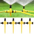 4-Pack Garden Sprinklers, 360° Rotatable Water Sprayers – Adjustable Lawn Irrigation System for Plants & Vegetable. 