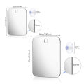 1pcs Acrylic Mirror With Wall Suction Shower Mirror For Man Shaving Women Makeup Portable Travel Bathroom Accessories.