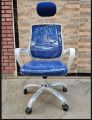 (FP-M-27-)Executive Office Chair White Body  [V-MESH] with Headrest good quality. 