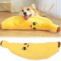 Pets Calming-Banana Plush Toy Squeaky 2 In 1 Anxiety Boredom Relief Dog Chewing Toys Soft Sturdy For Pet Alone Companion. 