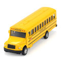 Simulation Alloy Pull Back School Bus Children's Inertia Toys Car Model Interactive Education Boy Gifts Toys Car Collection. 