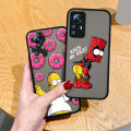 Funny Cartoon The Simpson Phone Case For Redmi Note 13 12 11 10 Pro Plus S T Lite 4G 5G Frosted Translucent Matte Cover. 