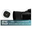 ET-60 Lens Hood for Canon 55-250 EF75-300III, EF75-300MM F/4-5.6 III, EF-S 55-250MM F/4-5.6 IS, EF75-300 USM - Camera Lens Hood. 