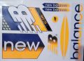 NB 3D  New Balance Orange Blue Latest Edition Bat Sticker 2023 New version. 