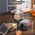 Snack Airtight container Household Whole Grain Coffee Moisture-Proof Storage Box Food Grade Clear Plastic Snack Dry Container. 