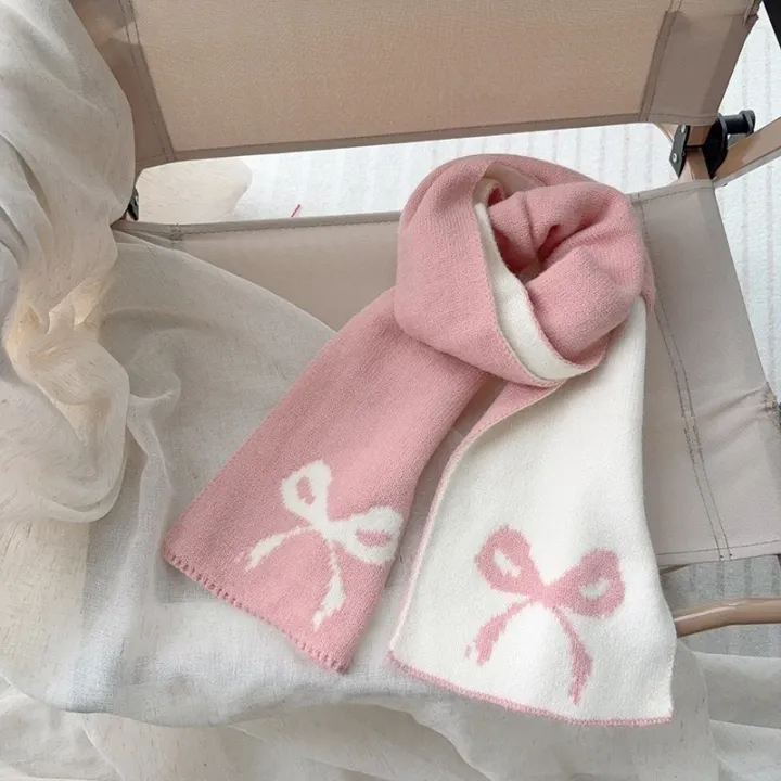 Children%20Winter%20Warm%20Knit%20Cozy%20Neckwear%20Kids%20Accessory%202025%20%20Child%20Neck%20Warmer%20Kids%20Girls%20Light%20Pink%20Cartoon%20Scarf%20-%20Image%205