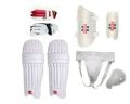 Pack of 5 hard ball cricket accessories+cricket thigh pads+ cricket Leg pads+cricket Elbow +cricket guard sporter set +5 accessories Cricket kit low price kit of 5 for right handed batsmans 5 pack kit available for all all Age groups kids kit Adult kit. 