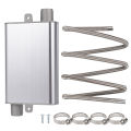200/300 cm Car Air Diesel Heater Stainless Steel Exhaust Pipe 24mm Muffler Kit Suitable for Weibost Eberspach Exhaust Pipe.