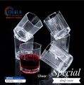 Cristal Clear Drinking 8 Angles Coke Glass /8 Corner Sorbat Glass (6 pieces) Set-Olila-W44.